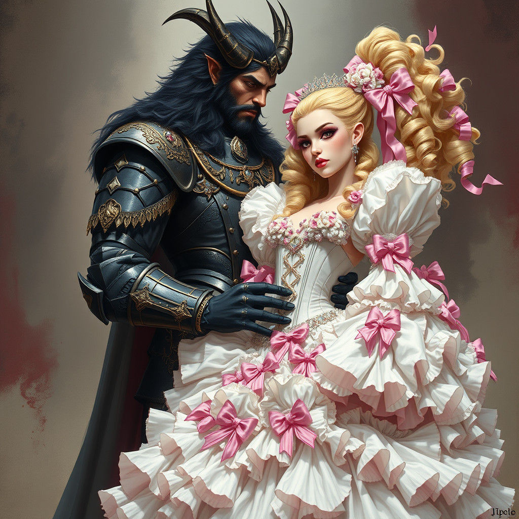 Demon King Fastens Bride's Corset, Mystical Aesthetic