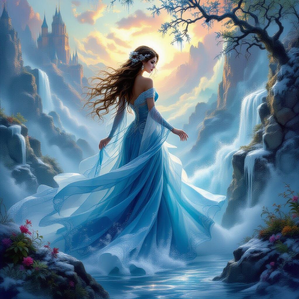 Ethereal Goddess of Fire and Ice