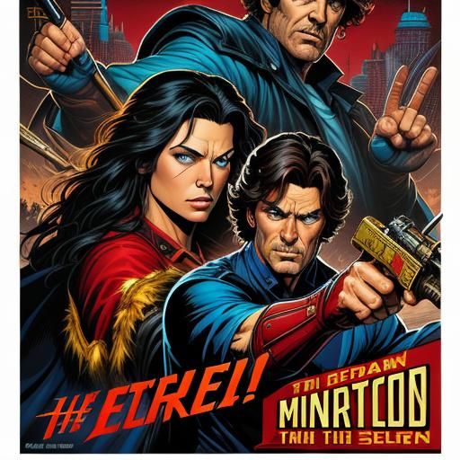 Comic Book Style Movie Poster Art