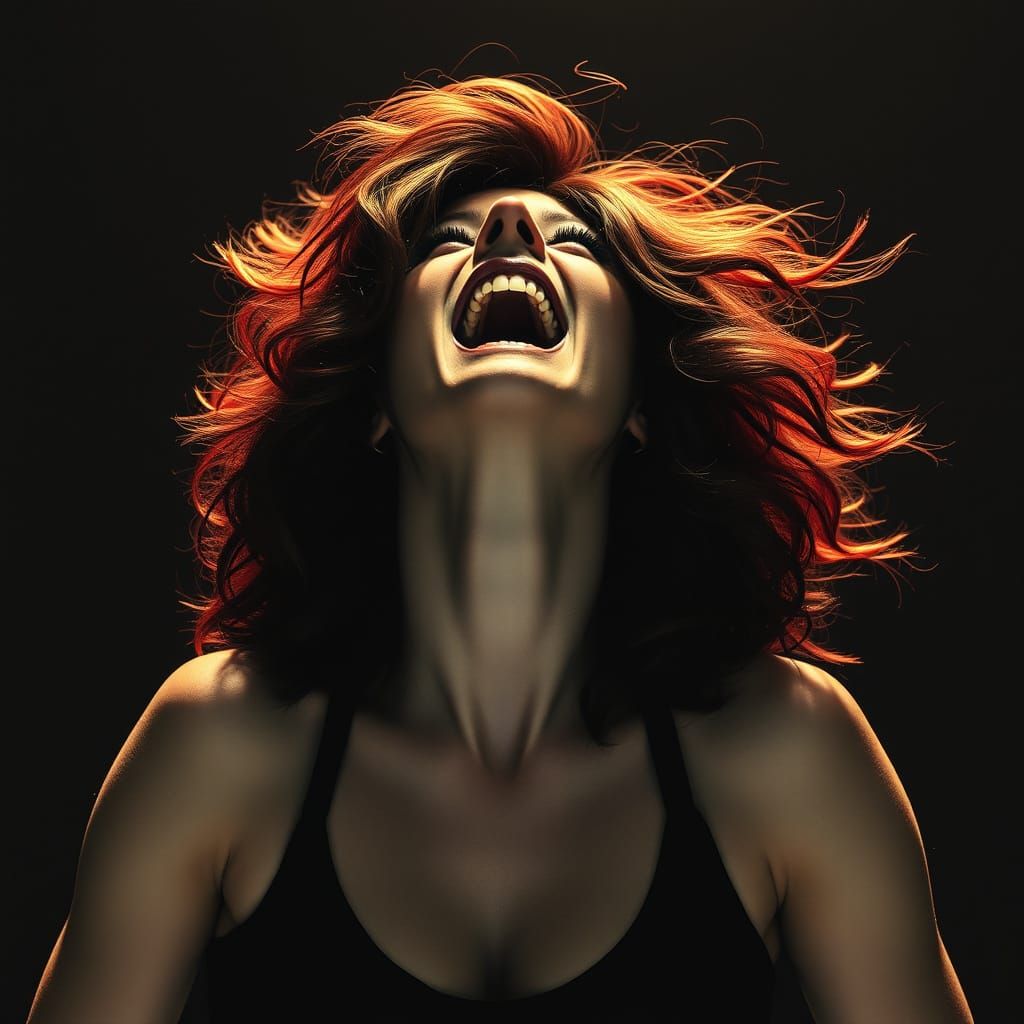 Empowered Woman: A Digital Art Portrait