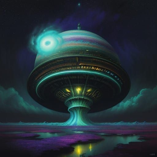 Jupiter Storm in Eerie, Iridescent Hues