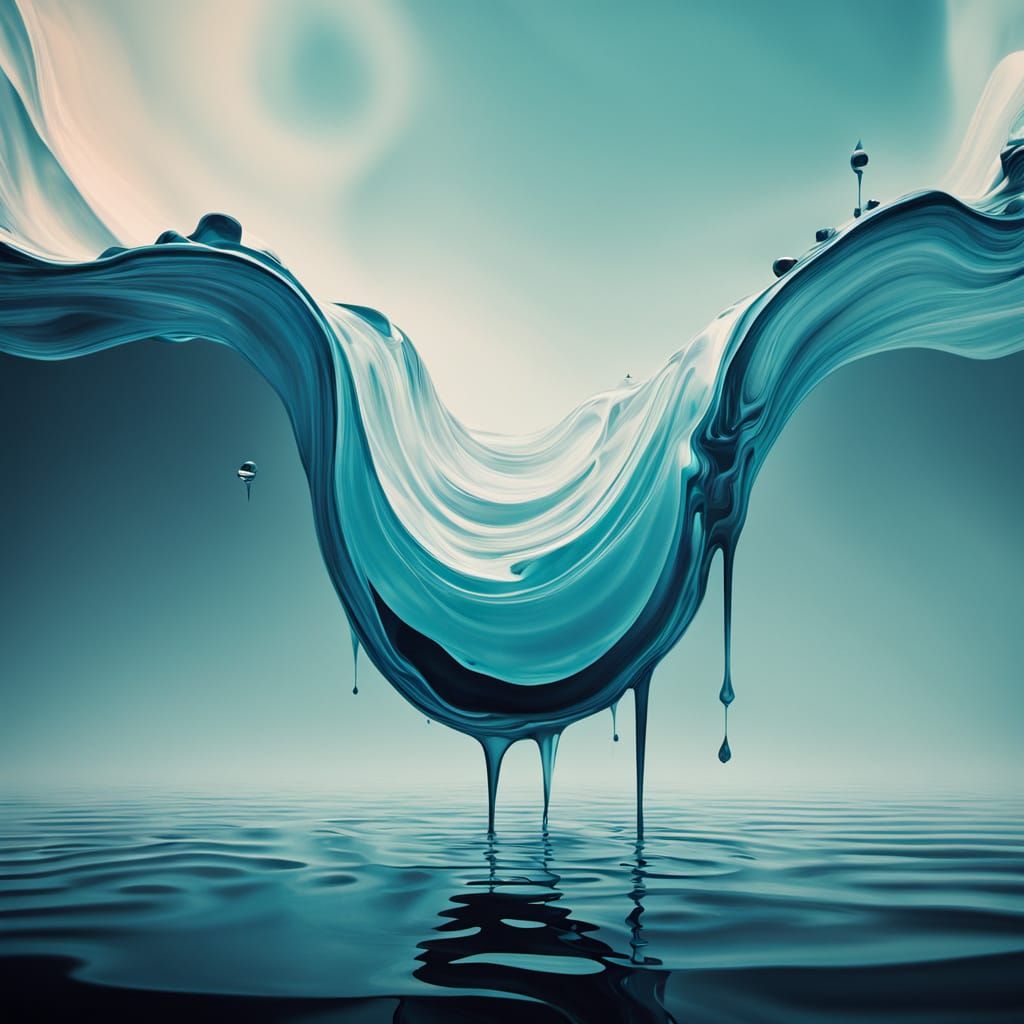 Surreal Gingham Melts into Ripples of Abstraction