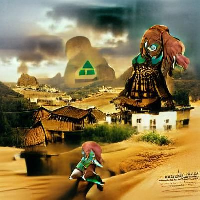 Gerudo Valley Landscape Inspired by Zelda