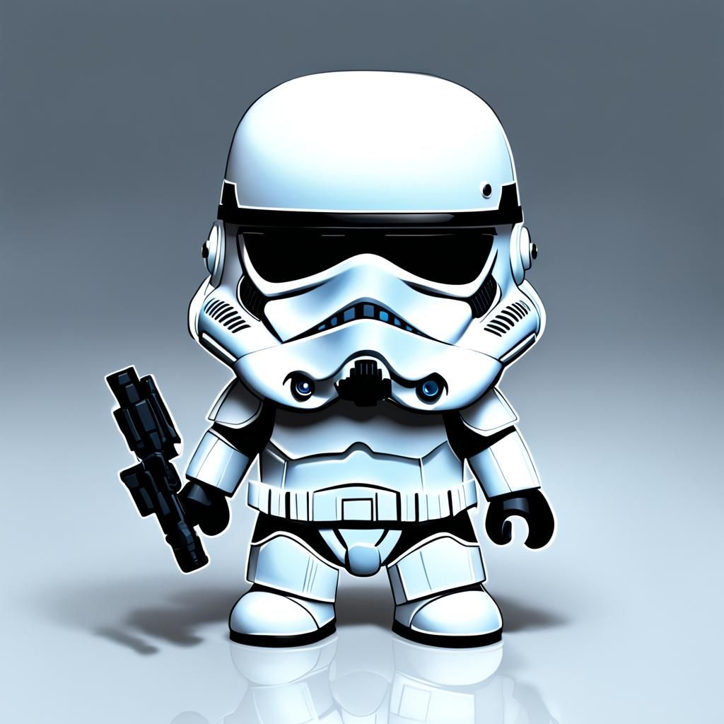 Chibi Stormtrooper Character Design
