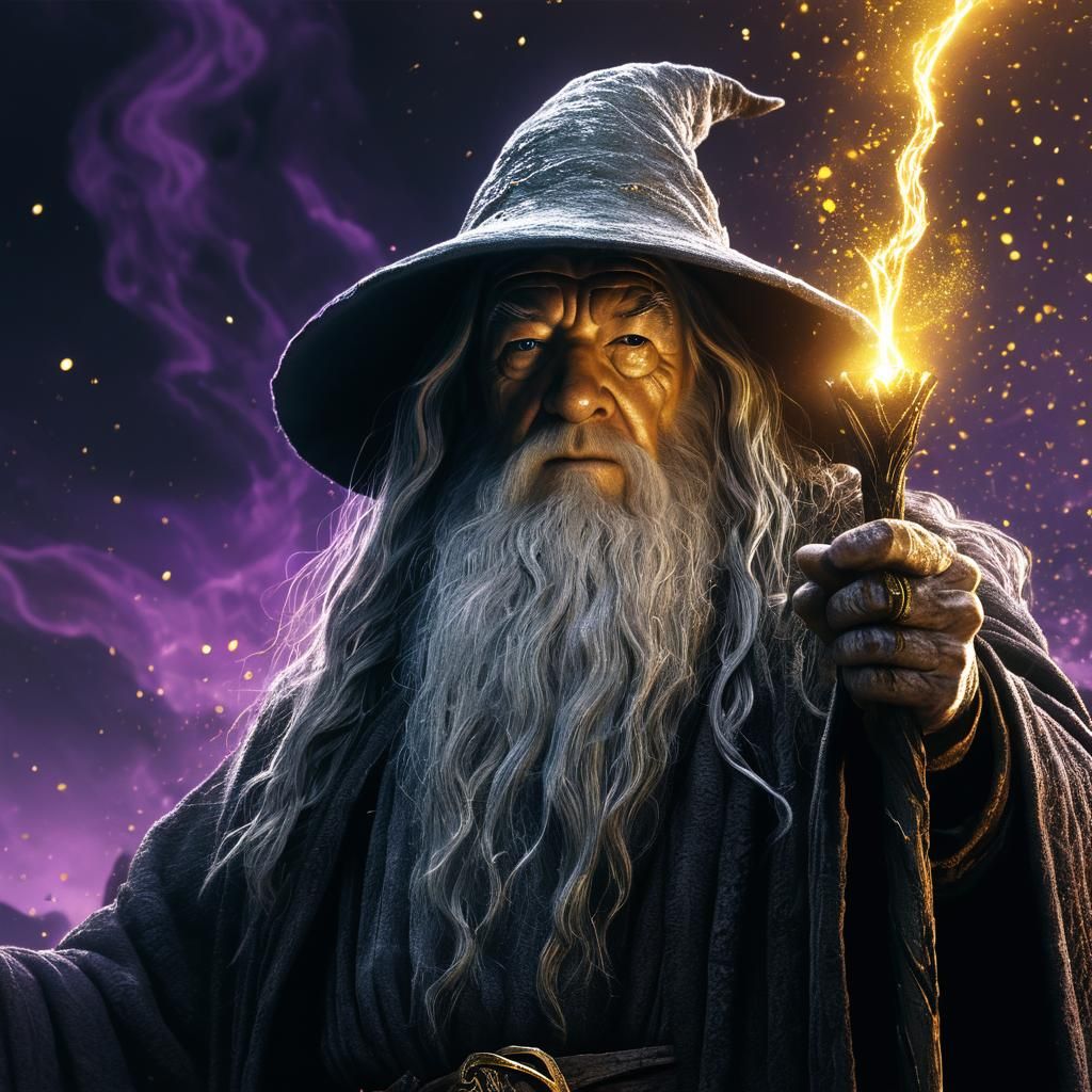 Gandalf in Mordor: Dark Fantasy Concept Art
