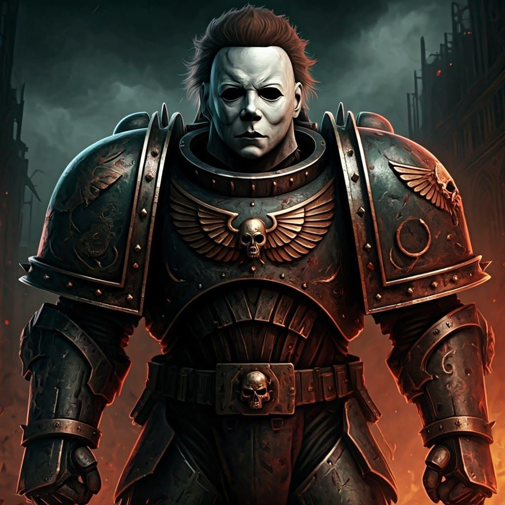 Michael Myers as Grimdark Space Marine