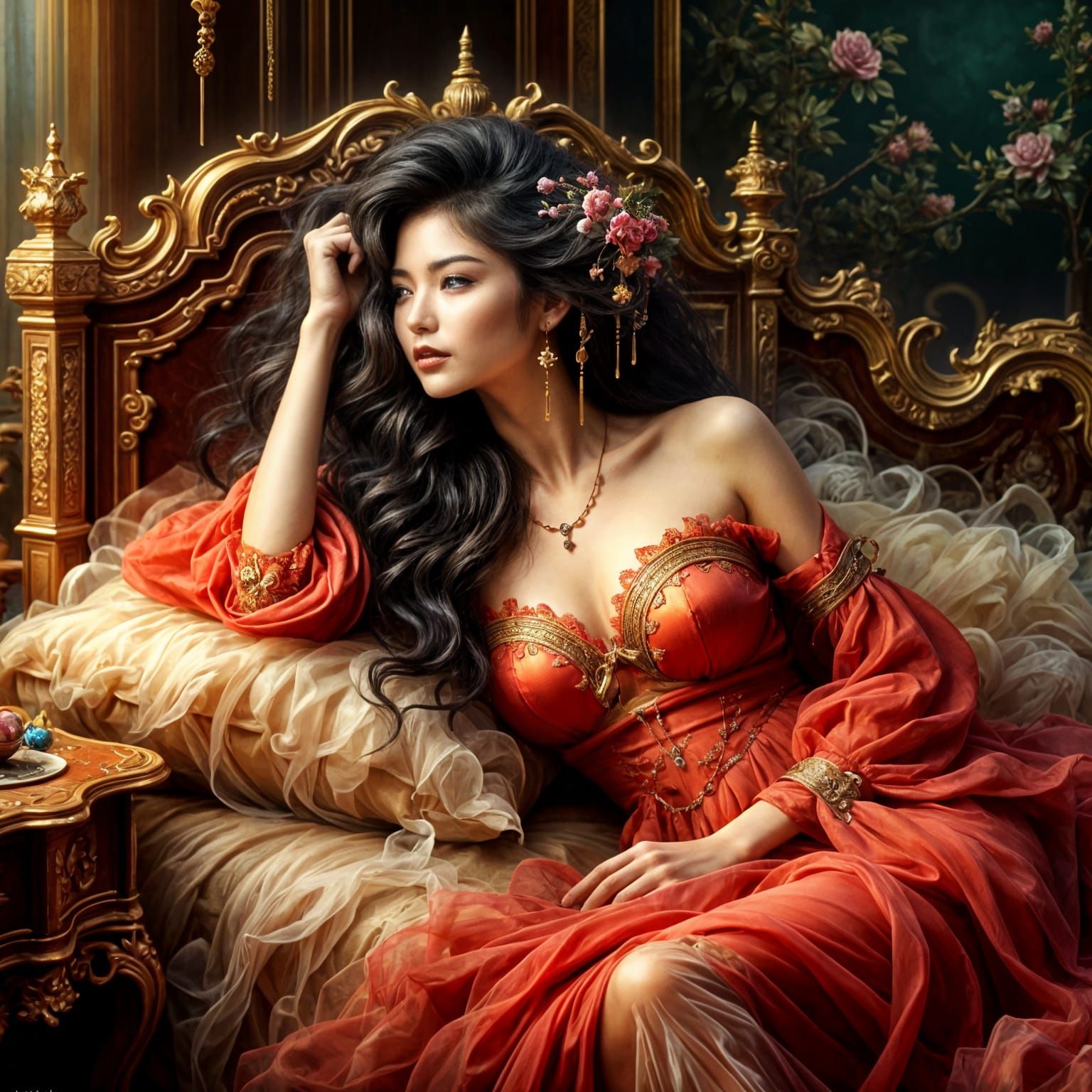 Ethereal Chinese Beauty in Anticipation