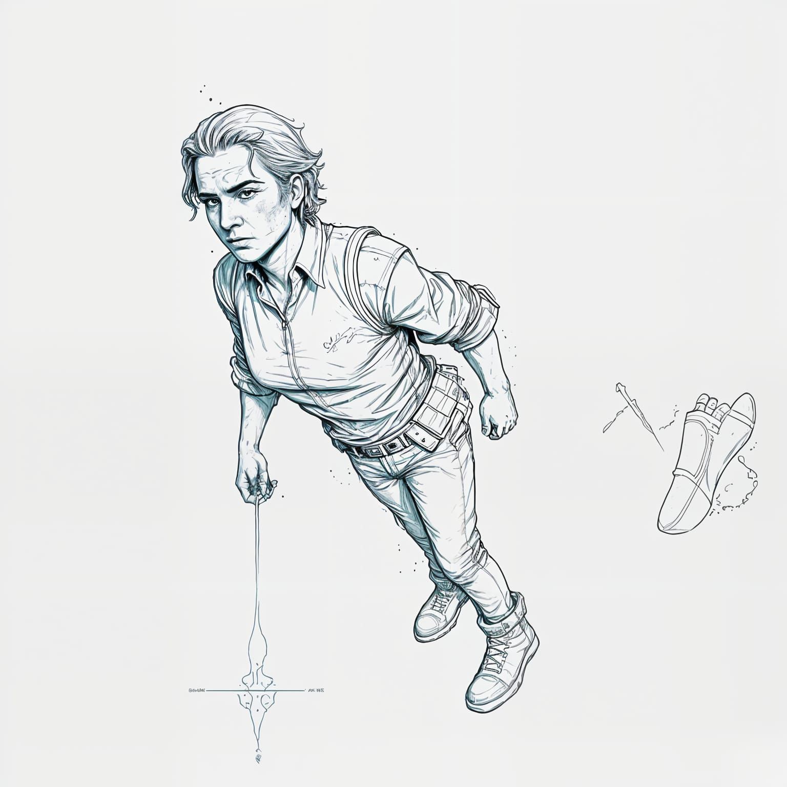 Dystopian Comic Art in Daguerreotype Style