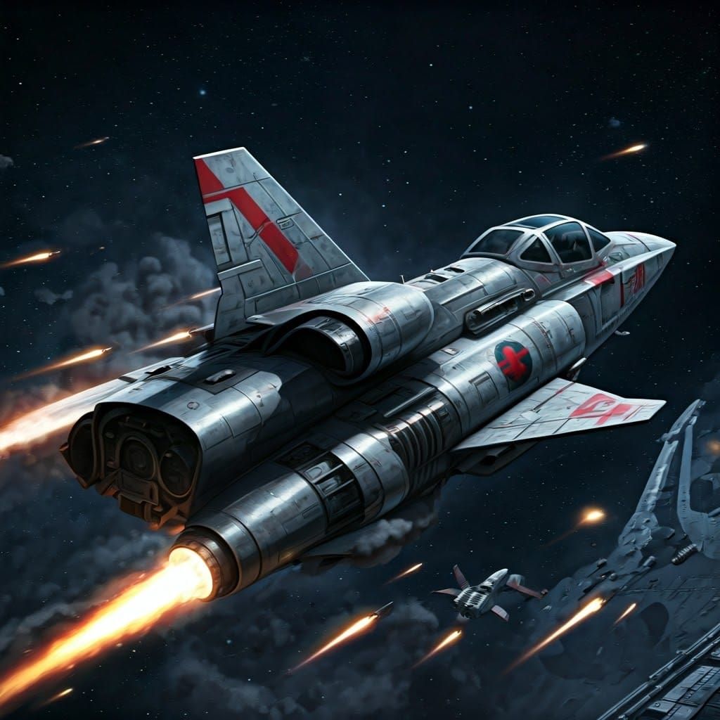 Colonial Viper Launching from Battlestar Galactica