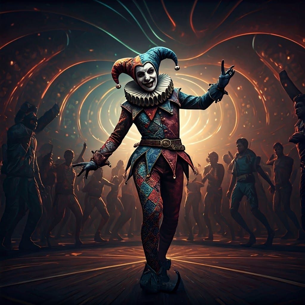 Jester Ignites Mosh Pit Chaos in Vibrant, Swirling Lights