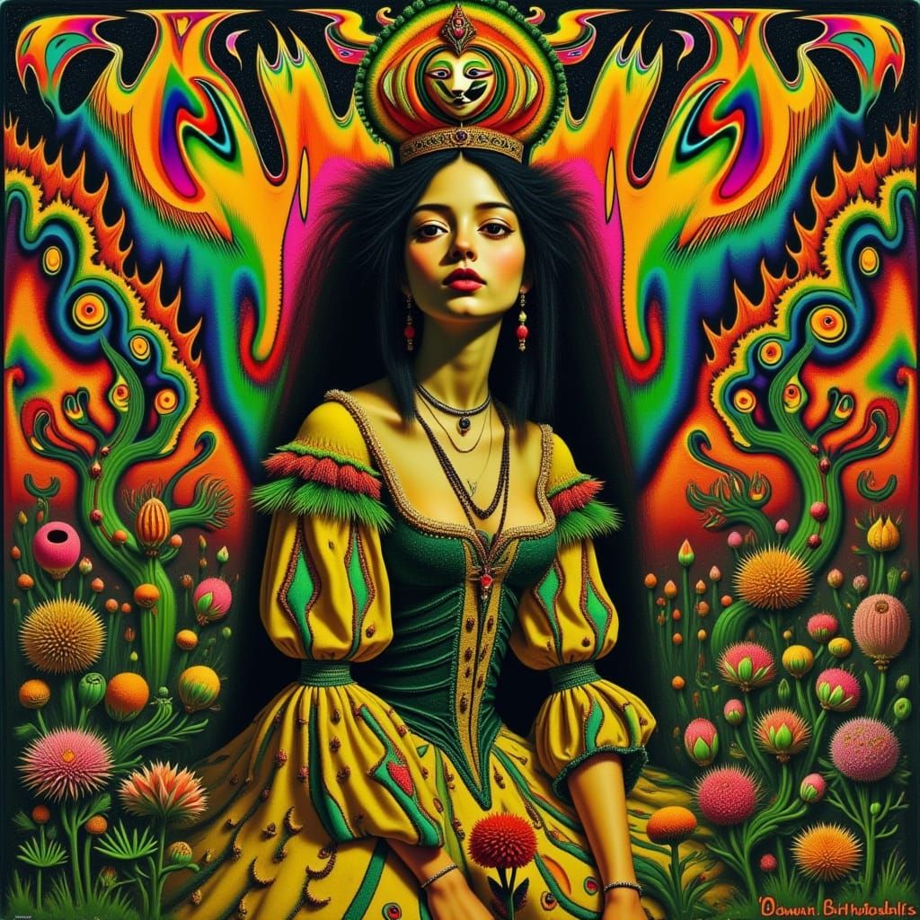 Cactus People in Sratoscuro Style