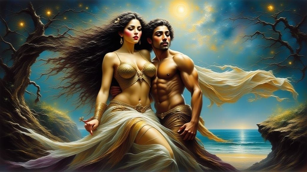 Latina Warrioress with Blue Spanish Eyes