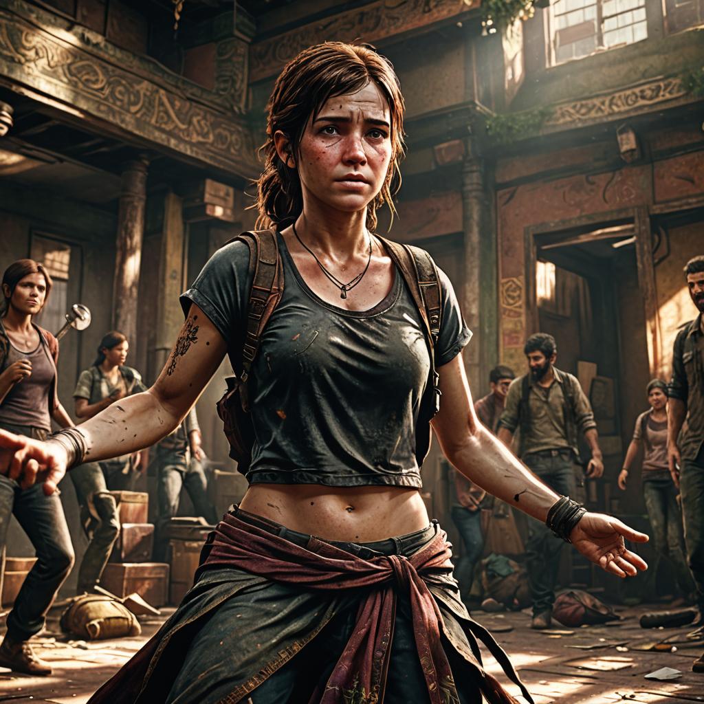 Ellie from The Last of Us Belly Dancing