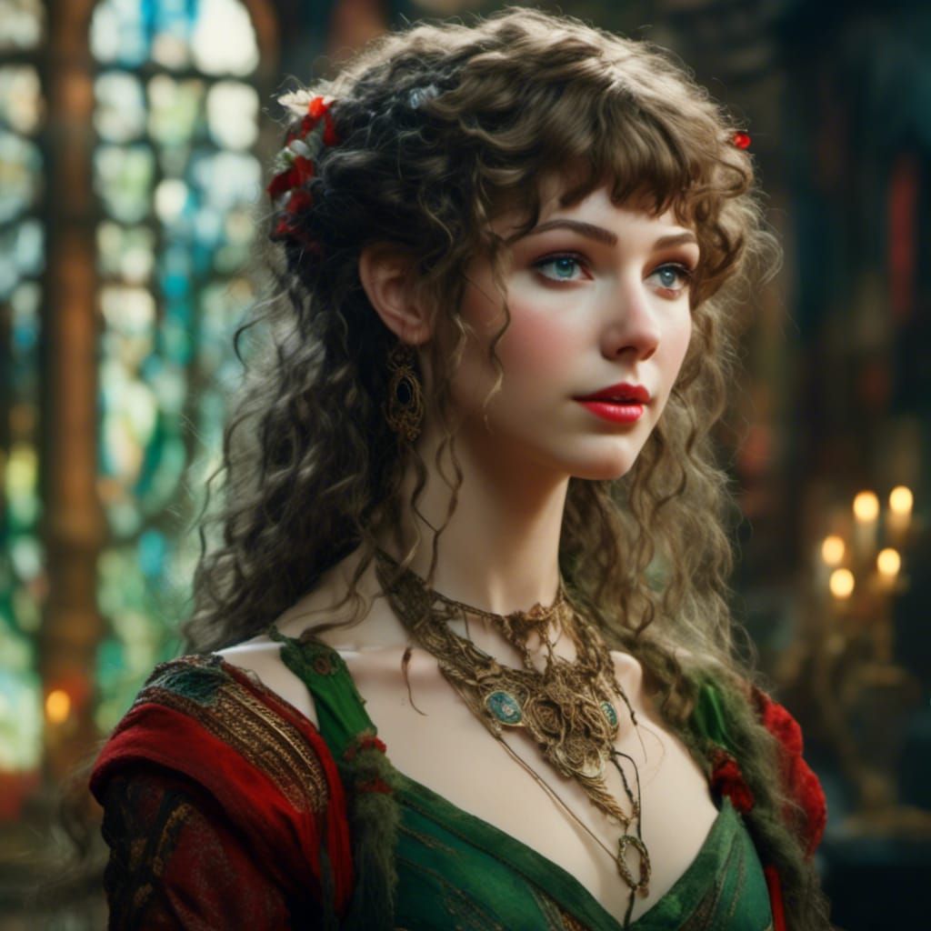 Hyperrealistic Elf Druid Portrait in Unreal Engine 5