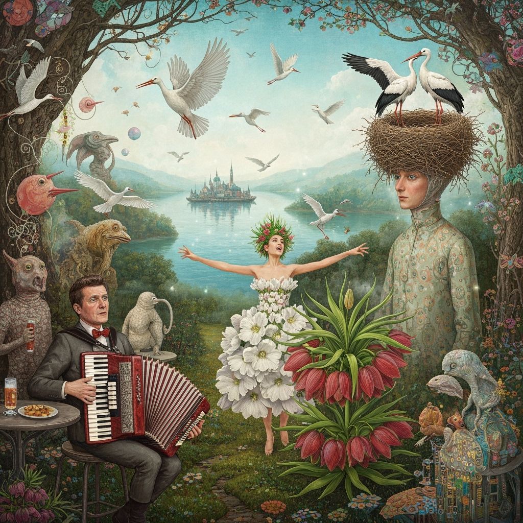 Bizarre Accordionist's Galaxy Cafe Performance: Surreal Utop...