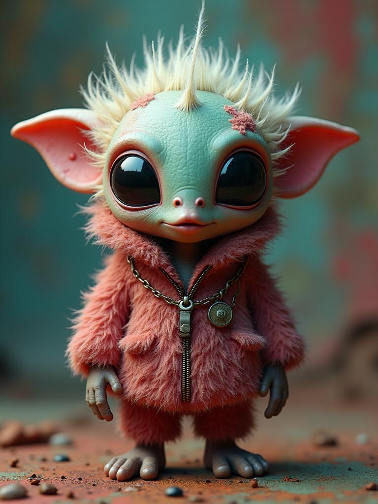 Hyperrealistic Alien Gangster Pimp in Concept Art Style