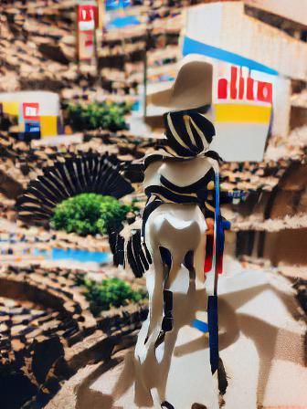 Don Quixote in Tilt-Shift Style