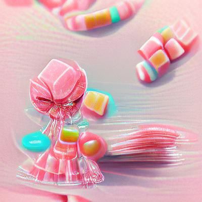 Colorful Candies in a Whimsical Style