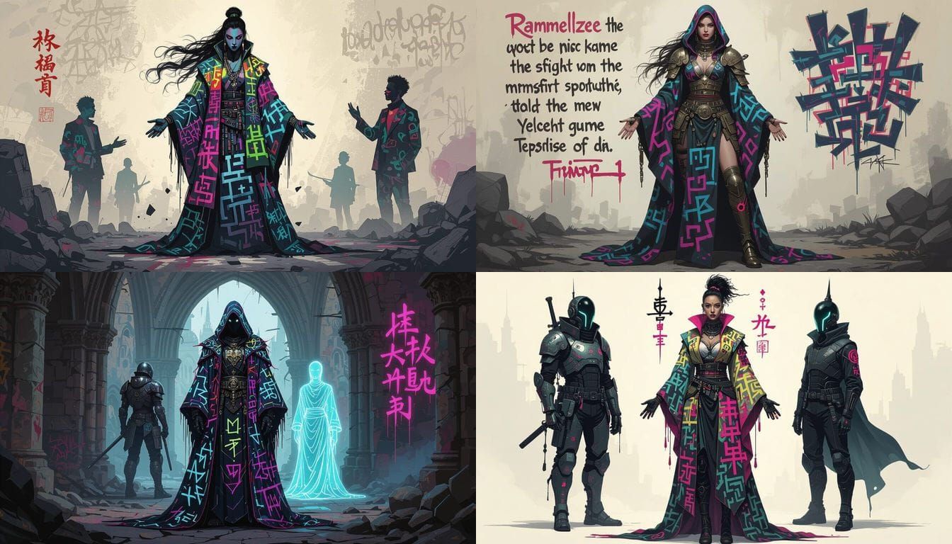 Sigil Warriors in Luminous Divine Syntax