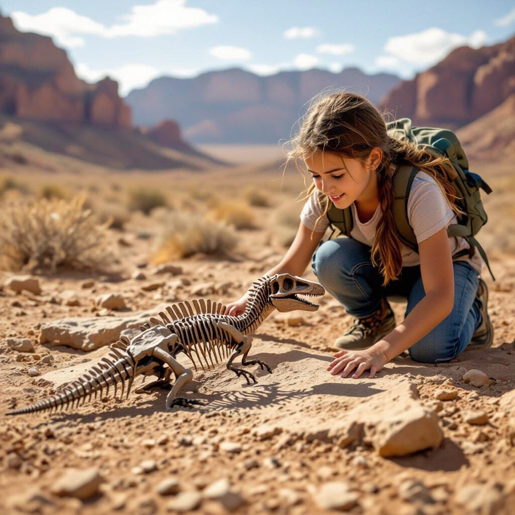 Girl Discovers Velociraptor Fossil in Ancient Dig Site