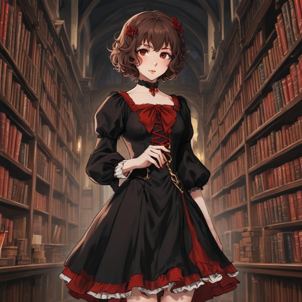 Renaissance Vampiress in Manga Style Library