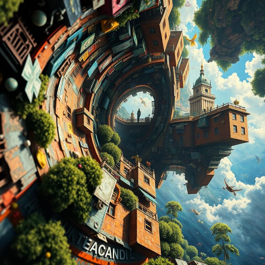 Surreal Distorted Reality in Expressionist Style