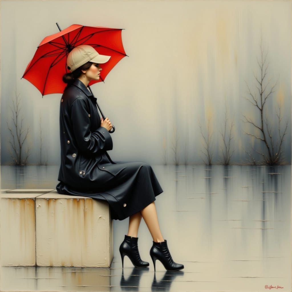 <lora:Oil on canvas paint:1.0> <lora:Land and water:1.0> <lo...