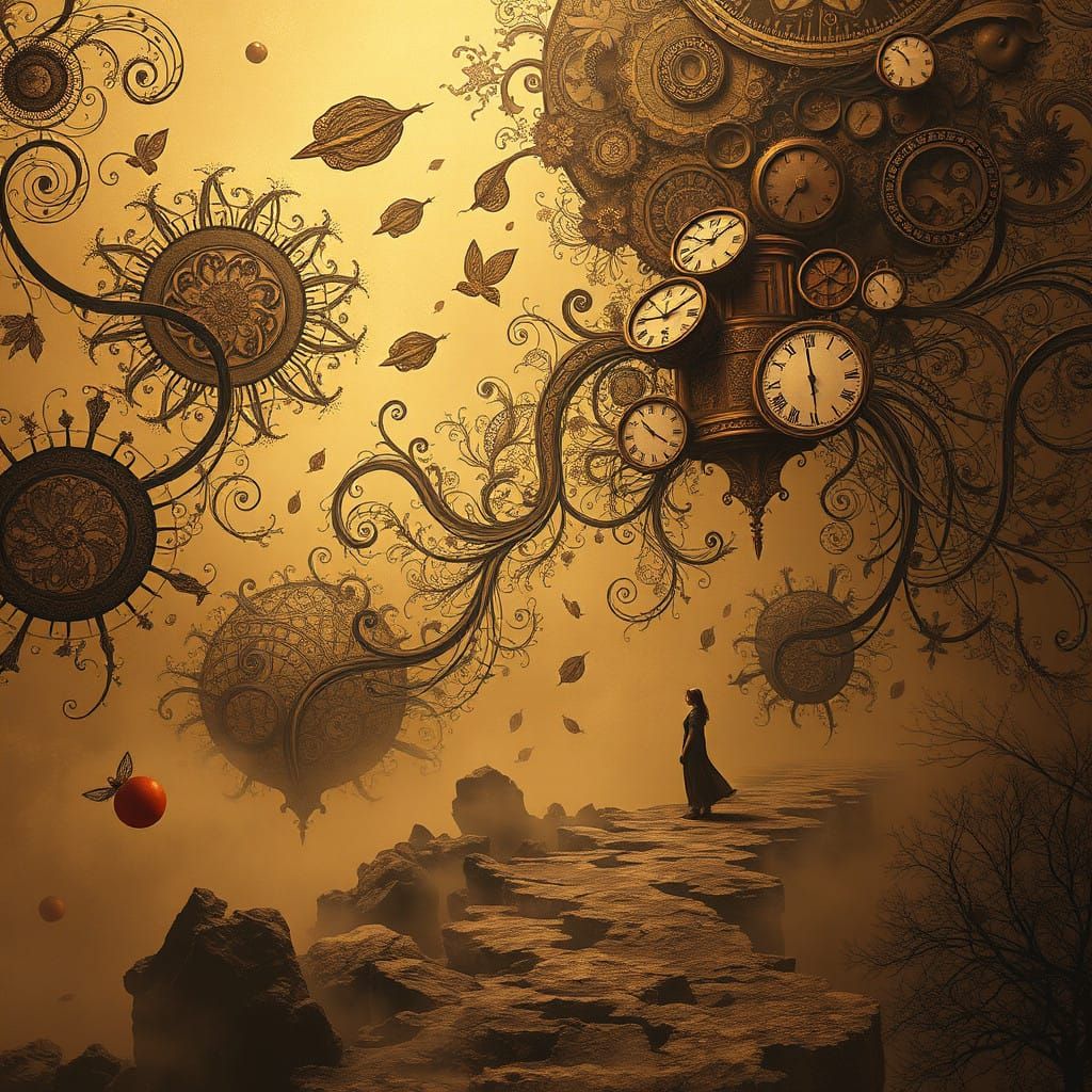 Surreal Sepia Moment Captures Fleeting Beauty of Life