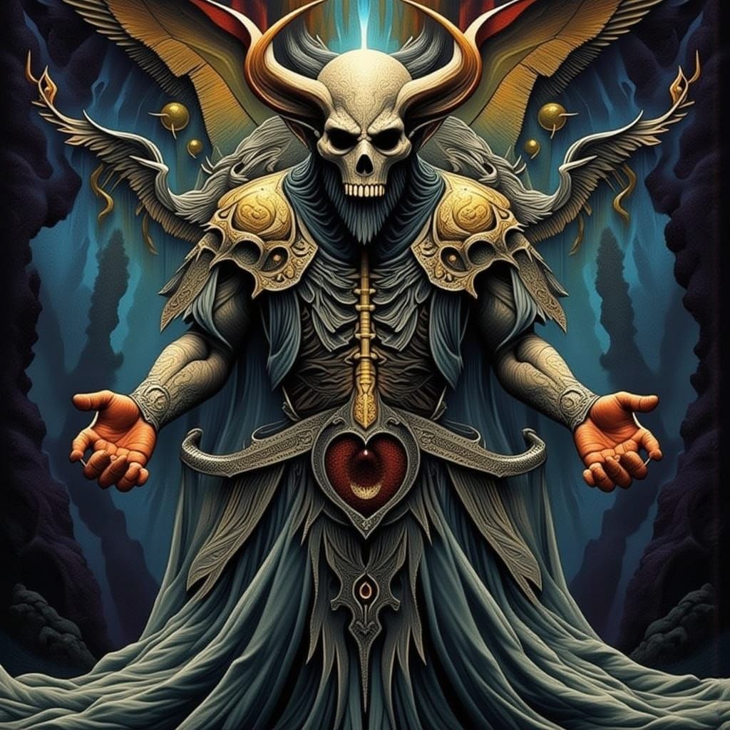 Abstract Depiction of Anguish and Sorrow