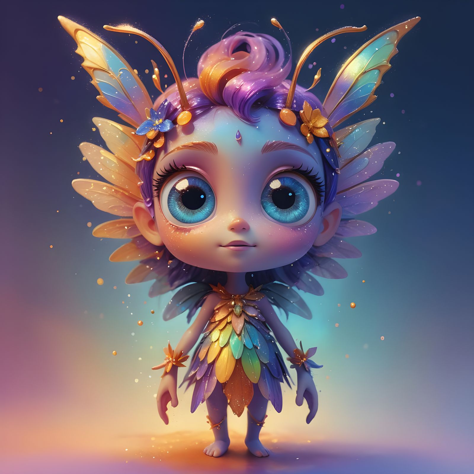 Pixar-Style Fairy in Bright 3D Digital Art