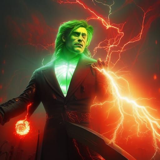 Frankenstein's Monster meets Nikola Tesla