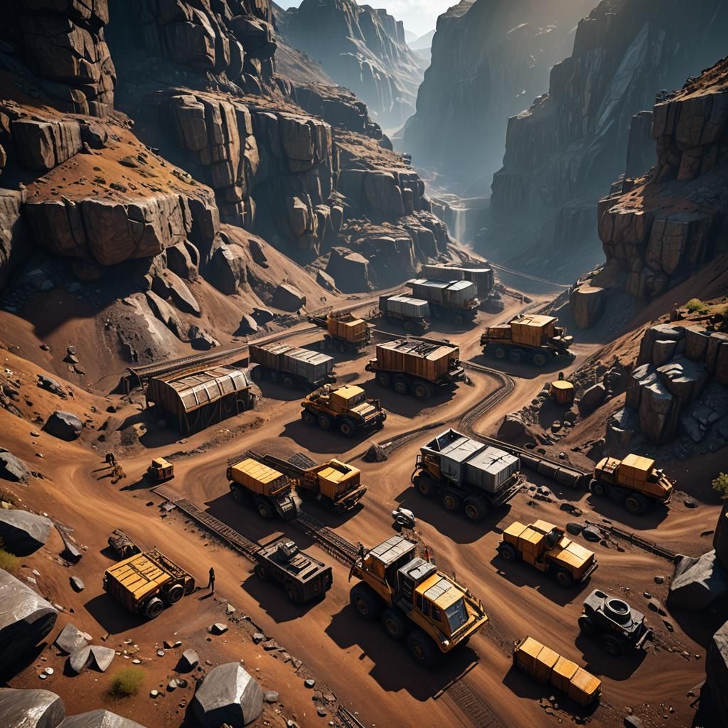 Epic Mining Adventure in 3D Game Style