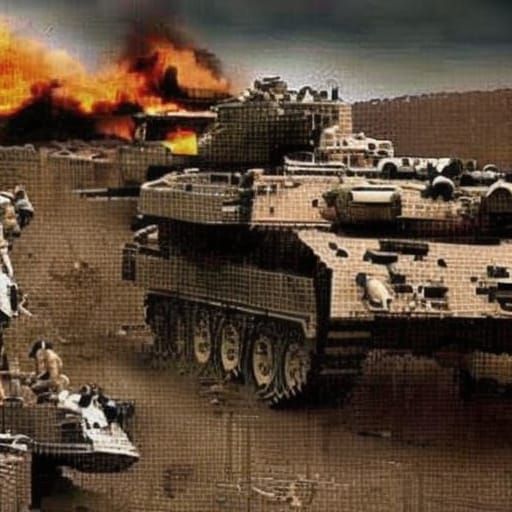 Tank Ambush in Iraq: Modern Warfare Scenario