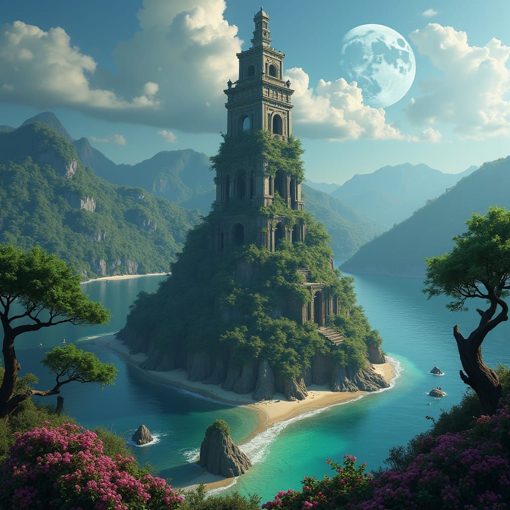 Island Tower: Fantasy Concept Art in Unreal Engine