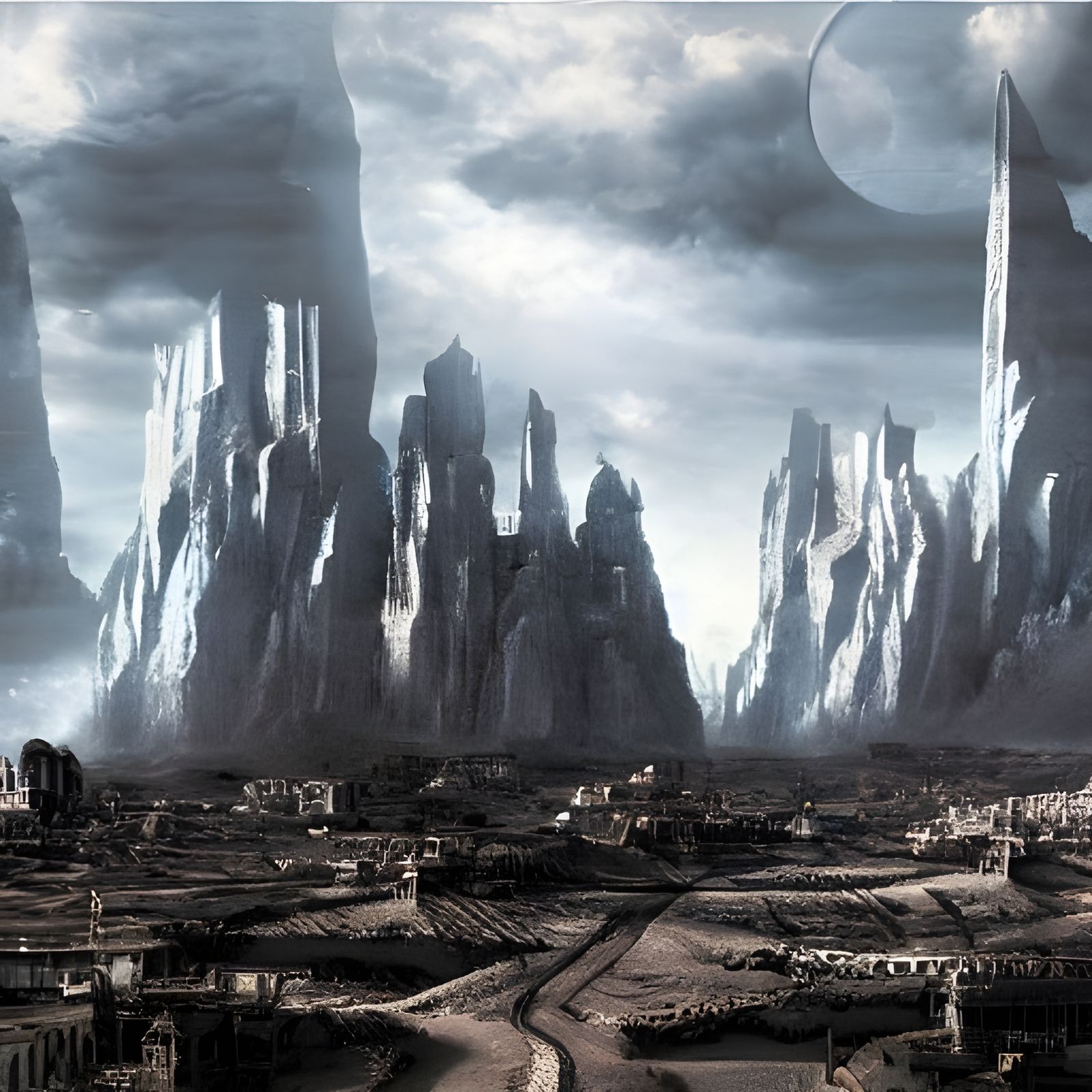 Cinematic Time Warp Matte Painting