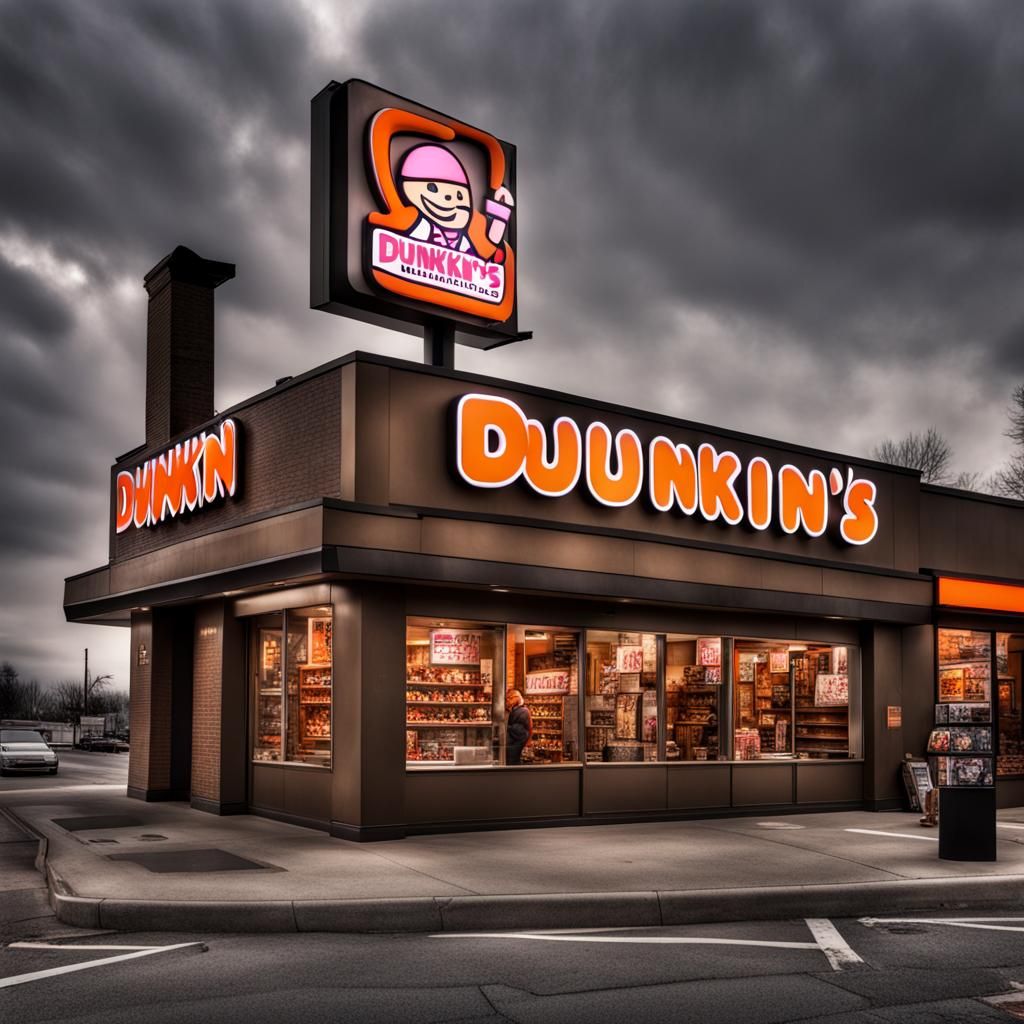 Hyperrealistic Dwarf at Dunkin's Majicrama