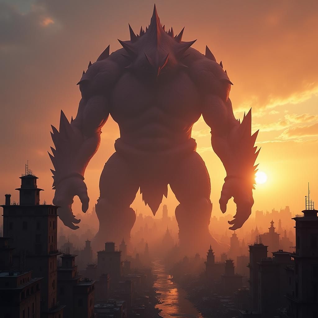 Gigantamax Pokémon in Ruined Metropolis Film Still