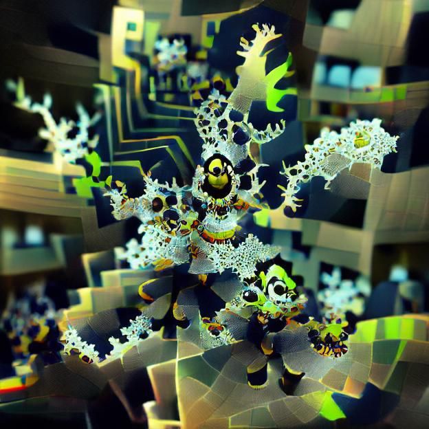 Intricate Fractal Pattern in Abstract Design