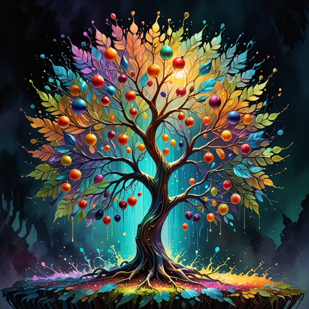 Splash art, concept art, intricately detailed, color depth, dramatic, side light. A 3D watercolor digital painting of a ...