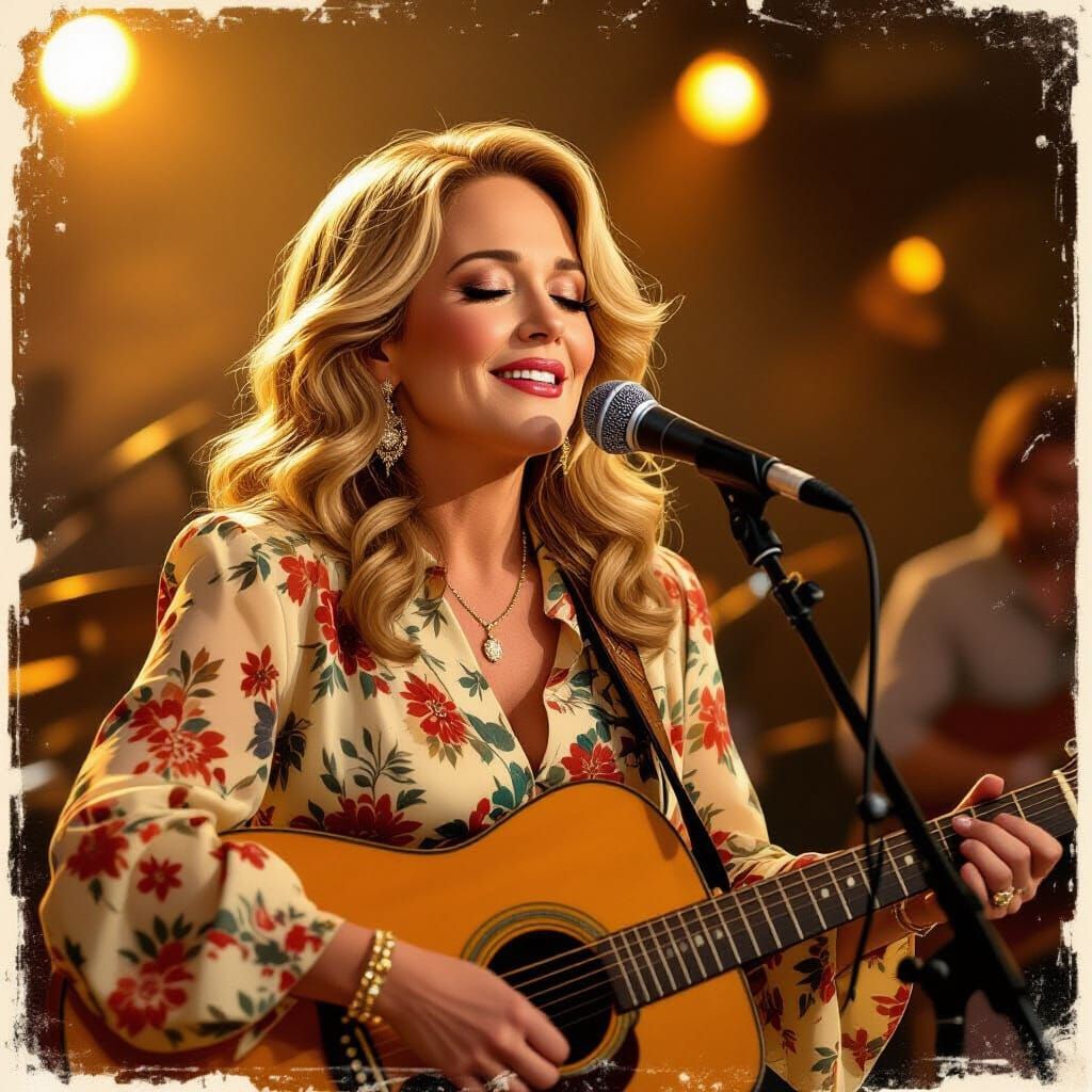 Carole King Sings "A Natural Woman" in 1960s Folk-Rock Style