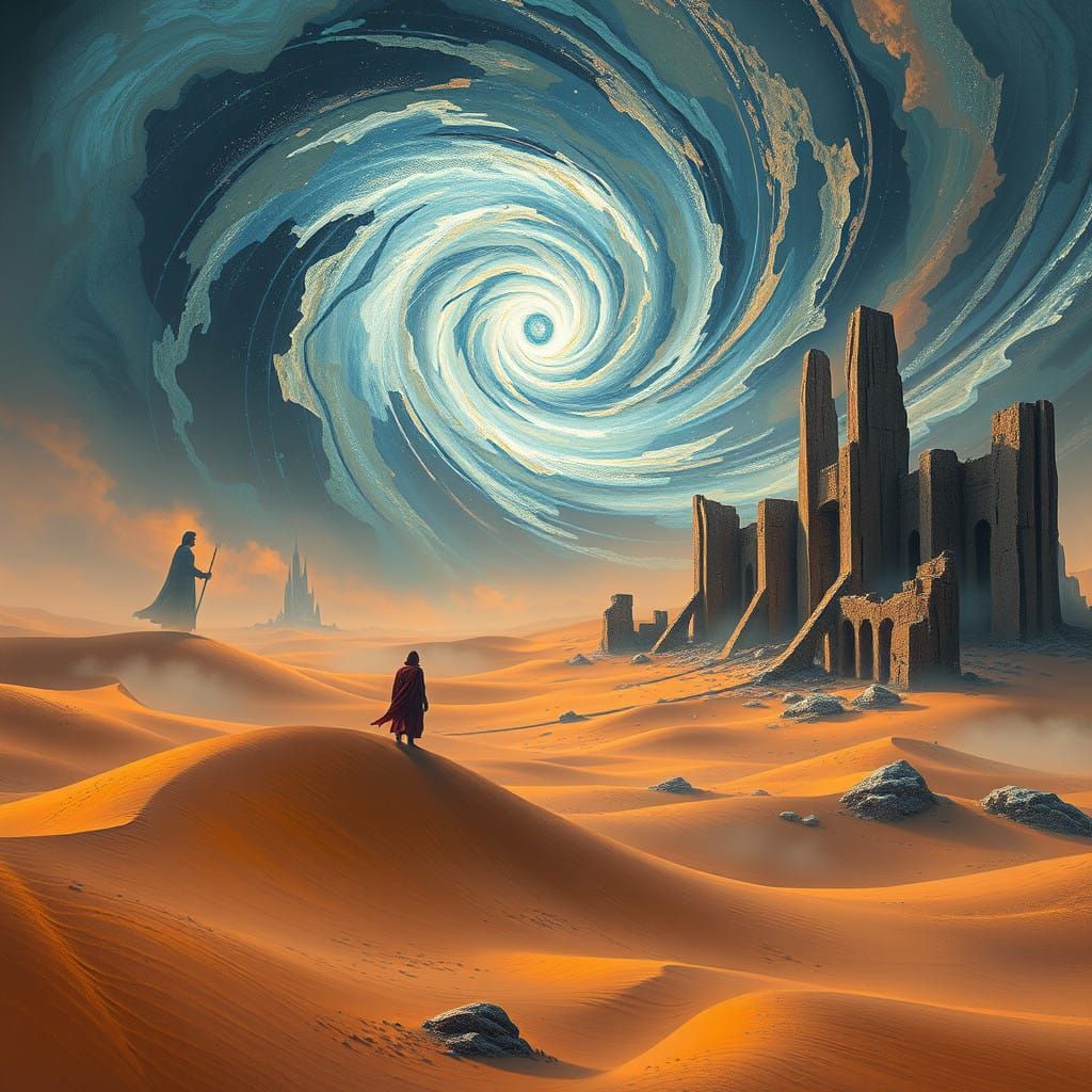 Eternal Shifting Sands in Majestic, Mystical Realm