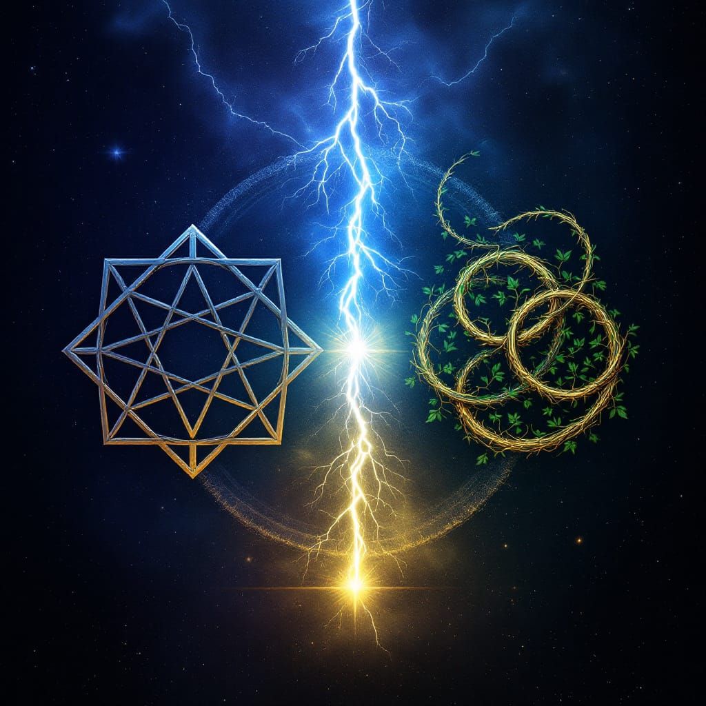 Epic Sigil Art: Order vs Chaos Magic