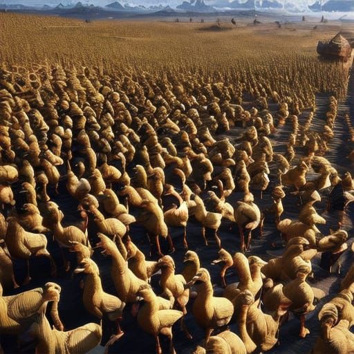 A Futuristic Camel in a Vibrant Cyberpunk Landscape