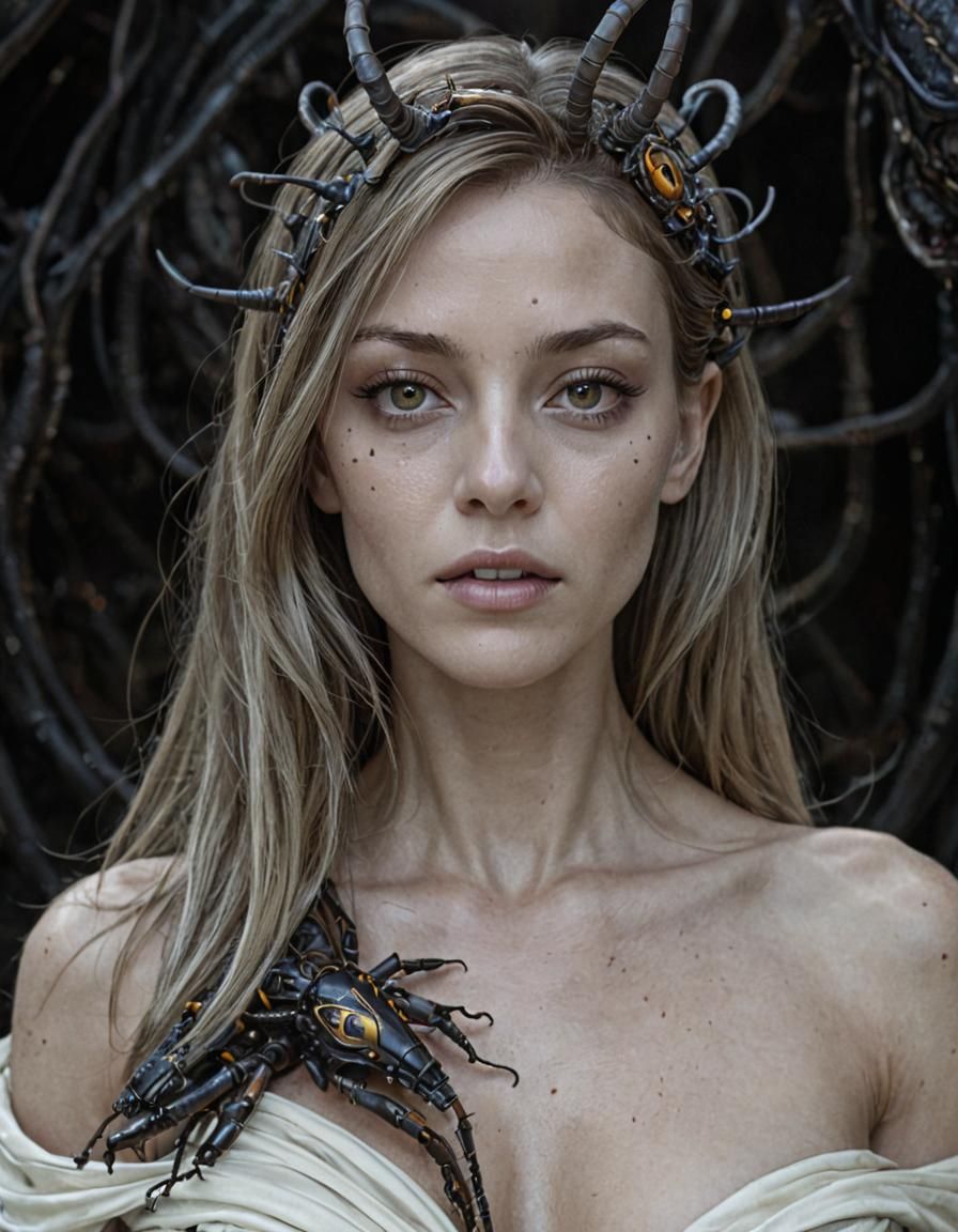 Insectoid Alien Hive Queen Digital Matte Painting