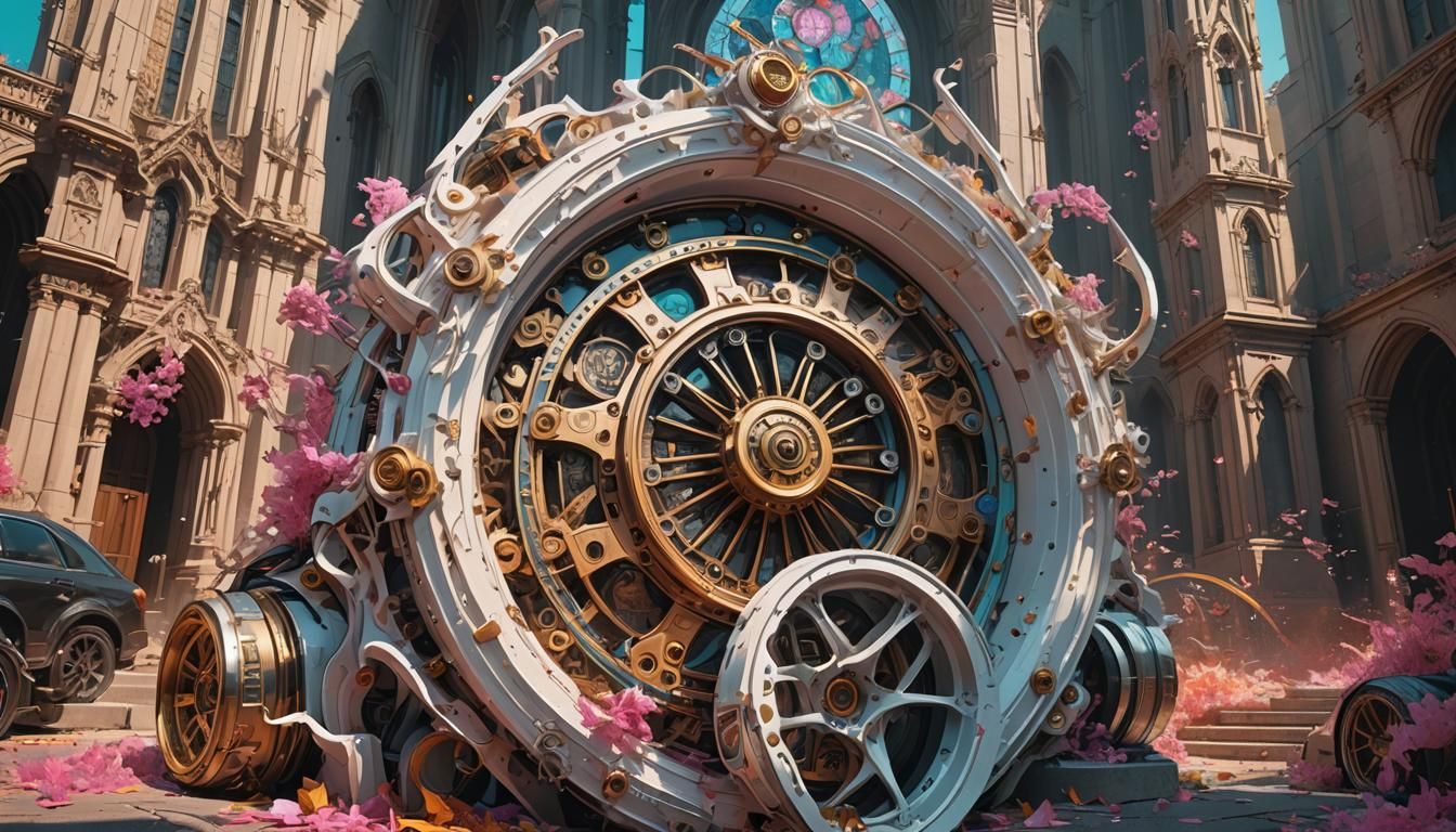 Futuristic Car with Hypershifting Paint, Sci-Fi Concept Art