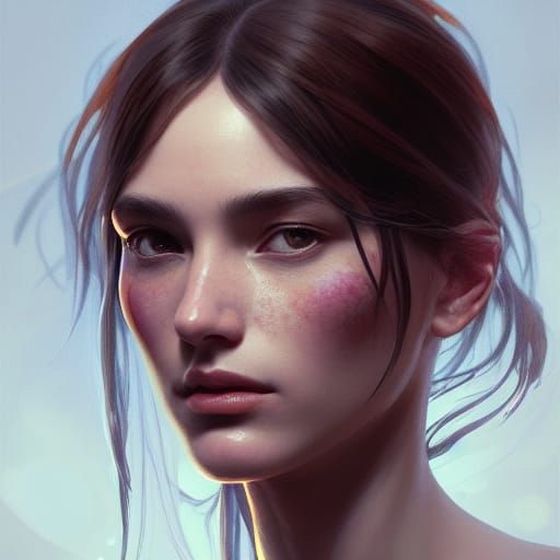 Slovakian Fairy Portrait in Hyperdetailed Art Style