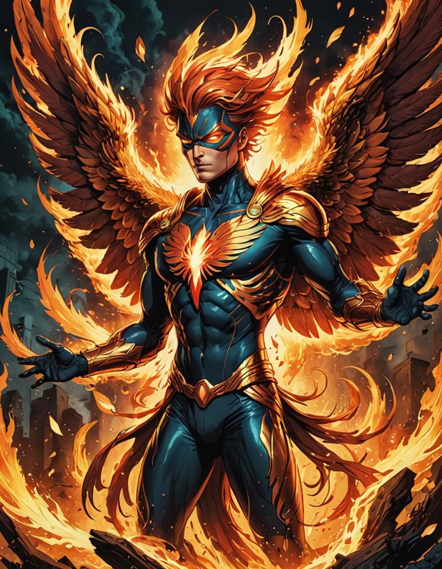 Phoenix from Marvel Comics: Digital Comic Art