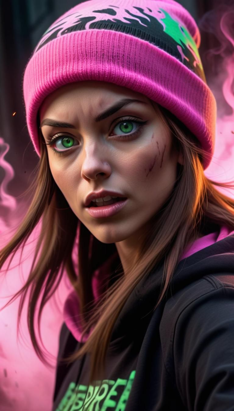 Dark Gothic Fantasy: Trans Woman Unleashes Fury in a Shadowy...