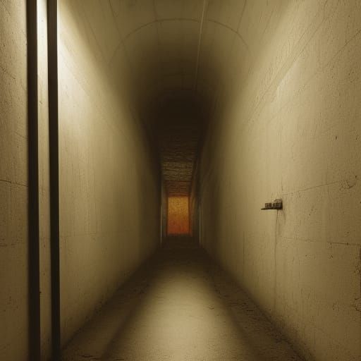 Liminal Space Interior in Dreamlike Art Style