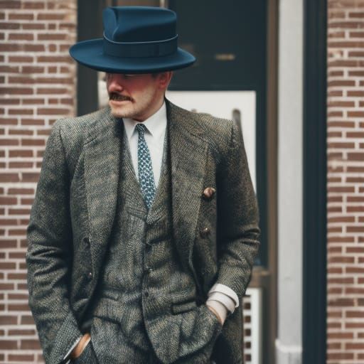 Men's Fashion in Vintage Photography Style